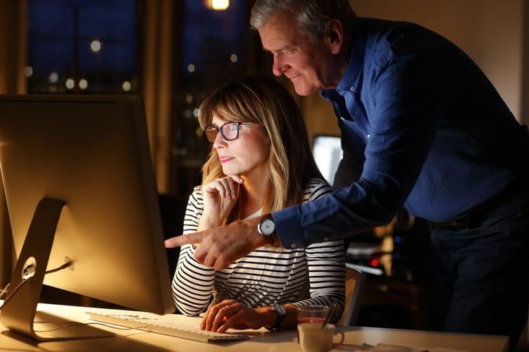 bookkeeping basics for businesses man and woman at computer bookkeeping basics for businesses man and woman at computer